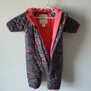 Hanna Andersson Baby Floral Snowsuit 60cm
